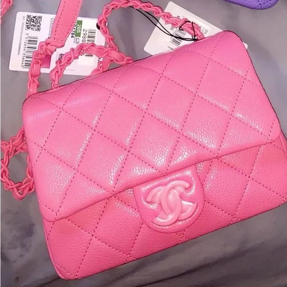 Chanel Mini Square incognito pink bag - Picture 3 of 3